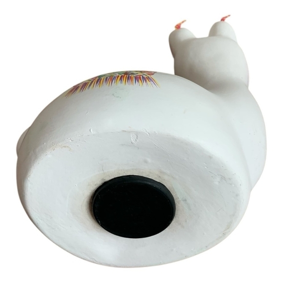 VNTG Hand Crafted Ceramic Llama Coin Bank Llama with Bonbons Peruvian Souvenir - Picture 5 of 5